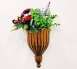 wall hanging flowers vase